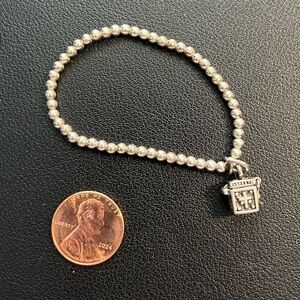 Silpada Silver Prayer Box Stretch Bracelet.